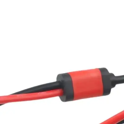 Chip Test Clip Multimeter Probe Tweezers 13mm Opening 660mm Length Plastic Black Red For SMD Capacitor Resistor Inductance Testi
