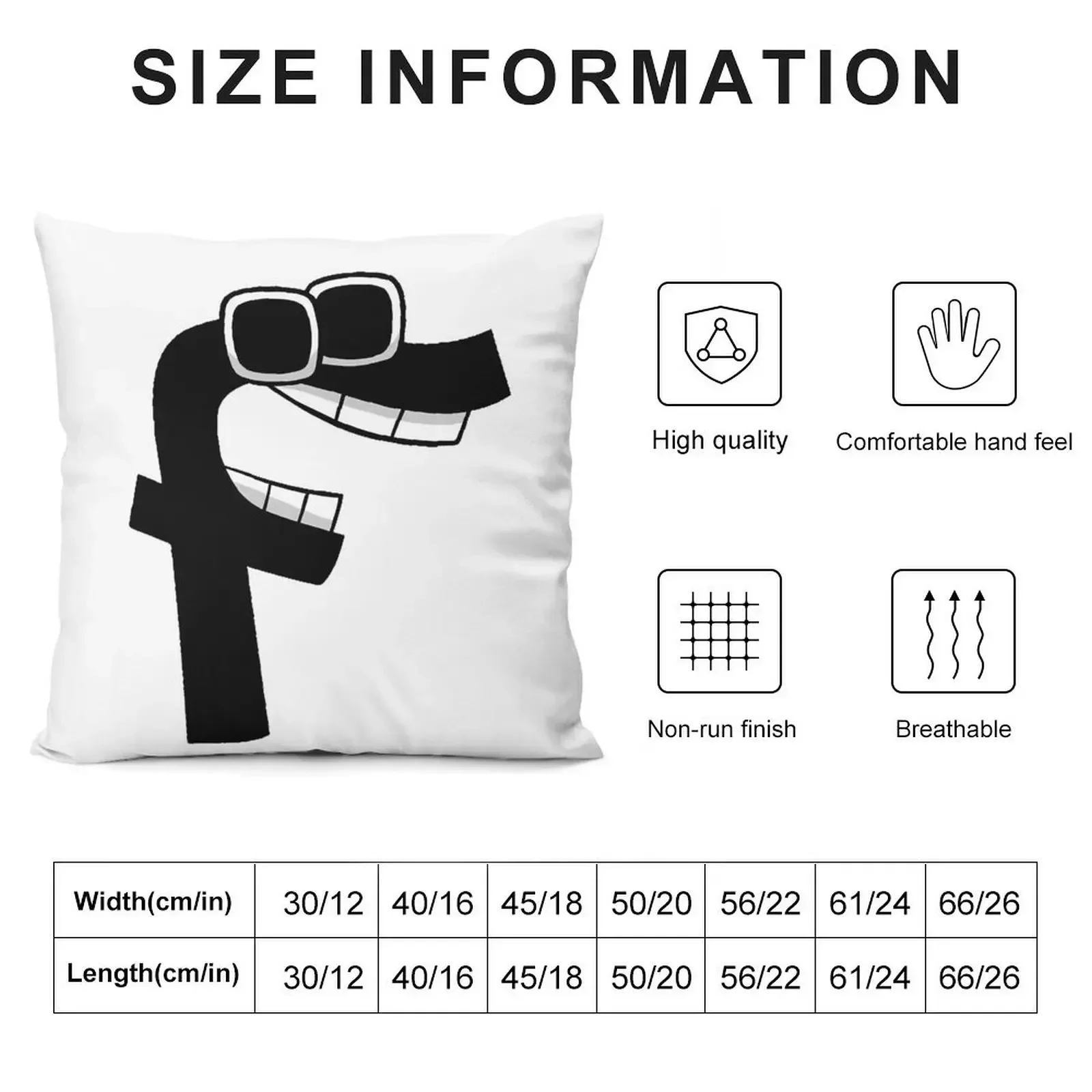 Alphabet Lore F Cool Merch Throw Pillow Luxury Cushion Cover Christmas Cushion For Home Cushion Cover Luxury pillow