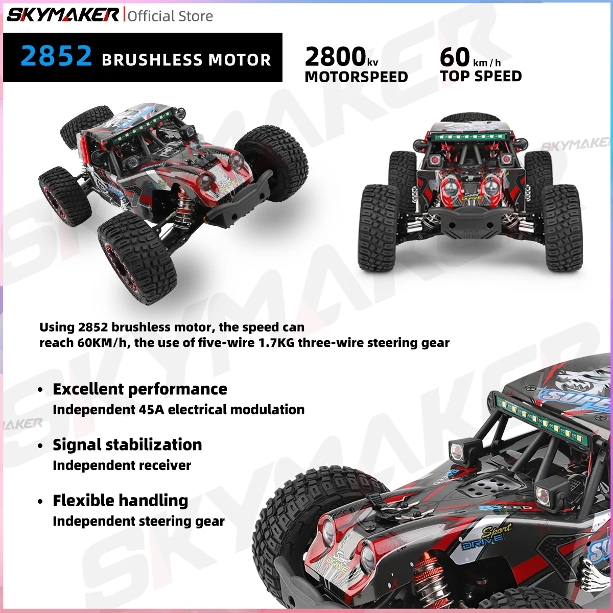 WLtoys 124028 RC voiture de course sans brosse chenille 4WD 60 KM/H haute vitesse électrique télécommande tout-terrain modèle de voiture