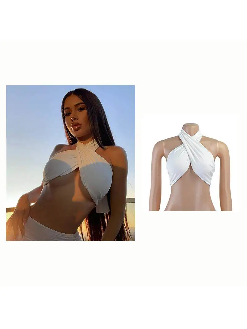 

Женская летняя белая футболка с укороченным топом Y2K, корсетная футболка, повседневная женская футболка Faion, другой Sle, обычный све, другой материал