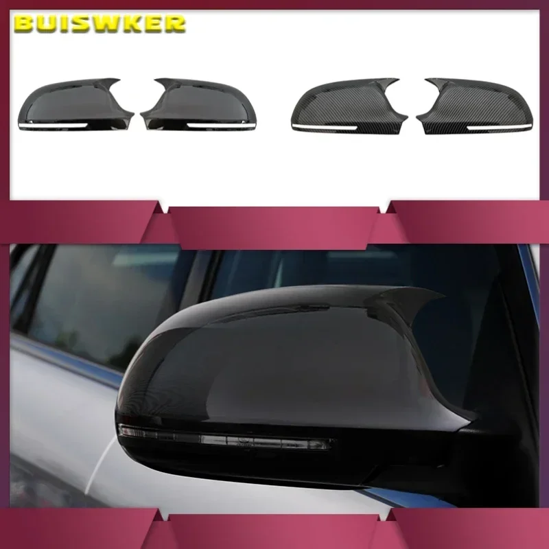 Pair Side Wing Mirror Cover for Audi A3 8P A4 A5 B8 B8.5 Q3 A6 C6 4F S6 Add On Side Rear View Mirror Cap Cover Car Accessories