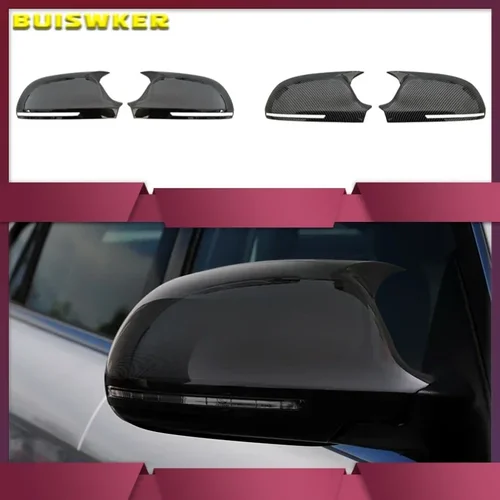 Par de cubiertas de espejo retrovisor lateral para Audi A3 8P A4 A5 B8 B8.5 Q3 A6 C6 4F S6, tapa de espejo retrovisor lateral, accesorios para coche