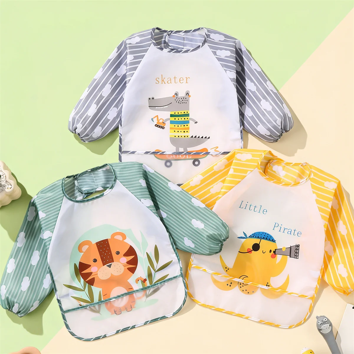 2 шт. водонепроницаемые детски – обзор и цена Bib Long Sleeve