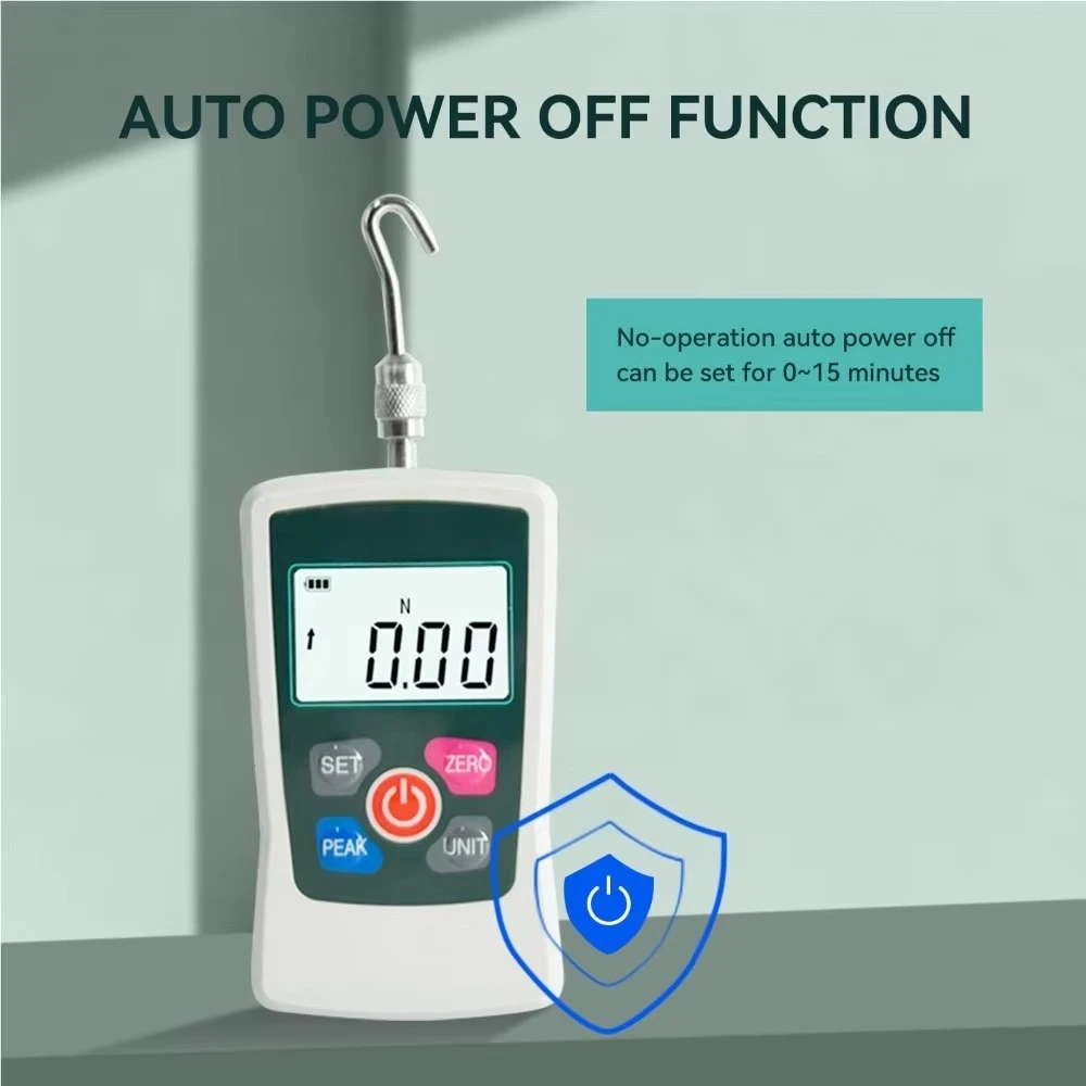 500N Digital Force Gauge High-Precision Push-Pull Meter for Tension & Compression Testing (N, Kg, Lb, Oz) for Material Testing