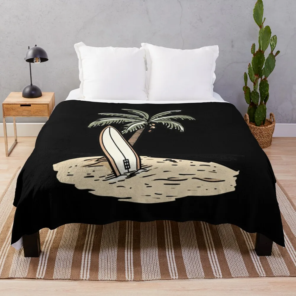 Ride the Waves Surf-Inspired Print-on-Demand Collection Throw Blanket warm winter Shaggy Luxury Thicken Blankets