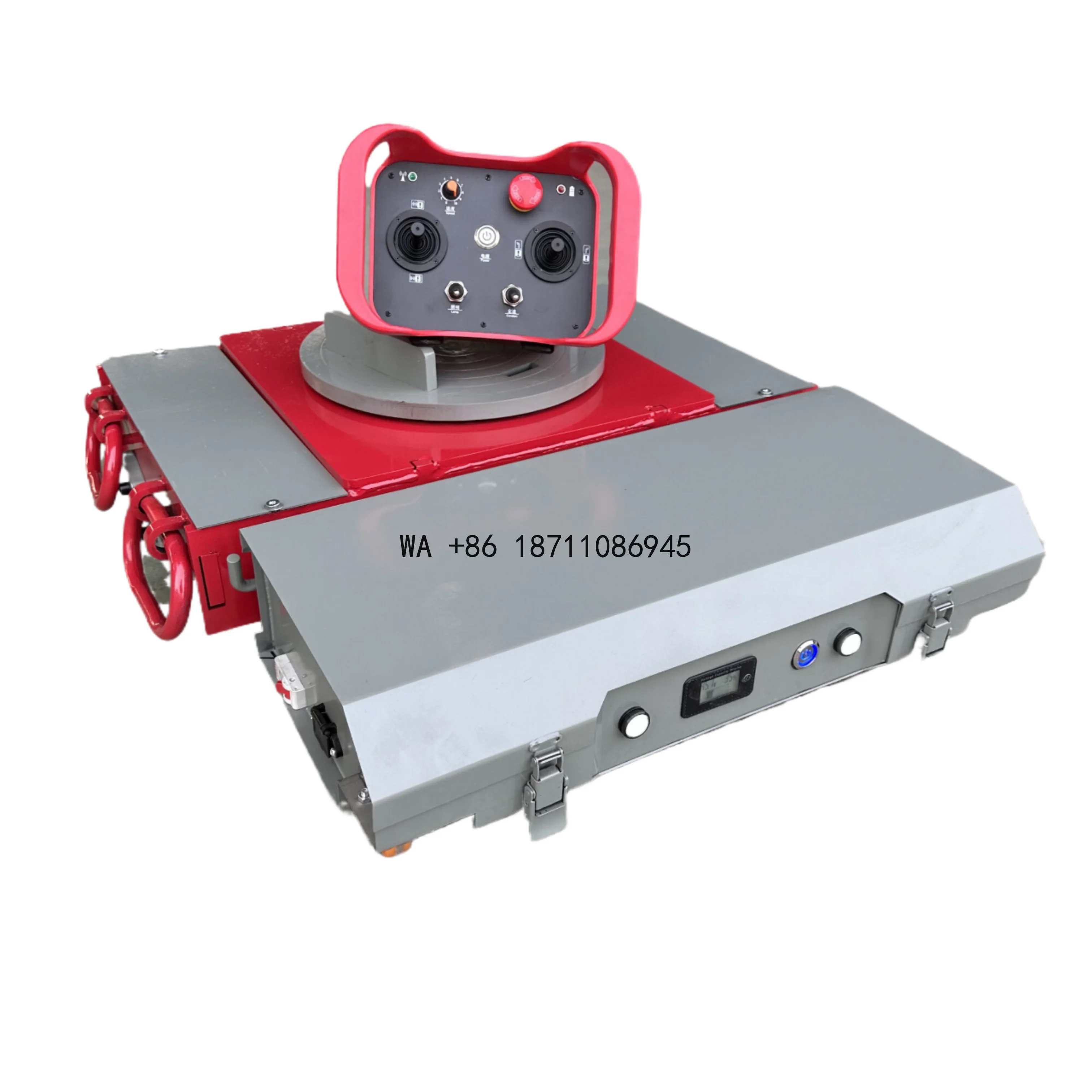 30T 50T 360° Rotation Capability Electric Tank Trolley Remote Control Cargo Rigger Moving Skates Tool for Equipment Transport