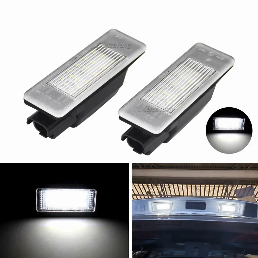 For Peugeot 106 1007 207 307 308 3008 406 407 508 607 For Citroen Berlingo C2 C3 C4 C5 C6 C8 LED License Number Plate Light