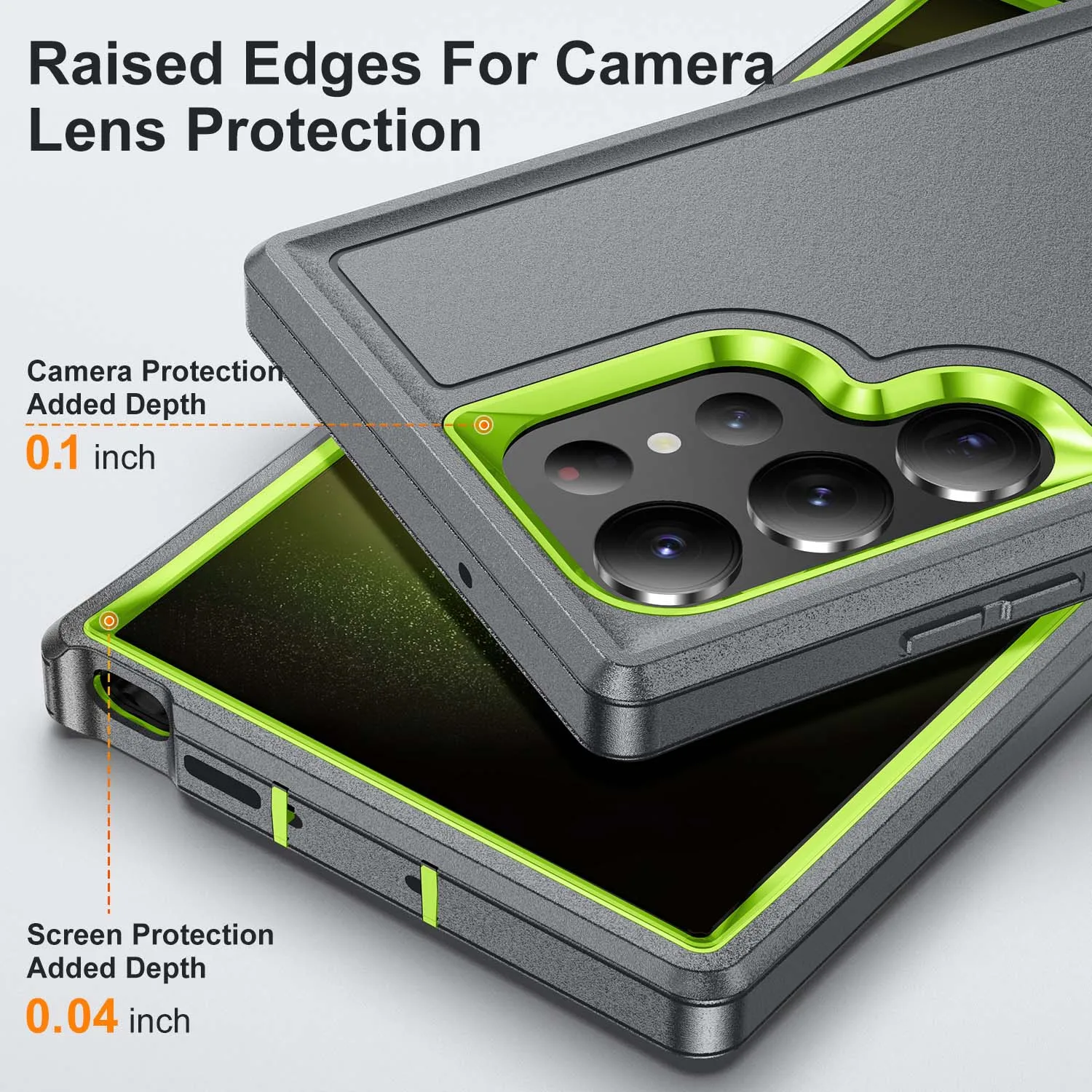 Armor Cover for Samsung Galaxy S24 Ultra S23 FE S22 Plus 5G S 23 22 24 Cell Phone Case Kickstand 3 in 1 Protection Cases