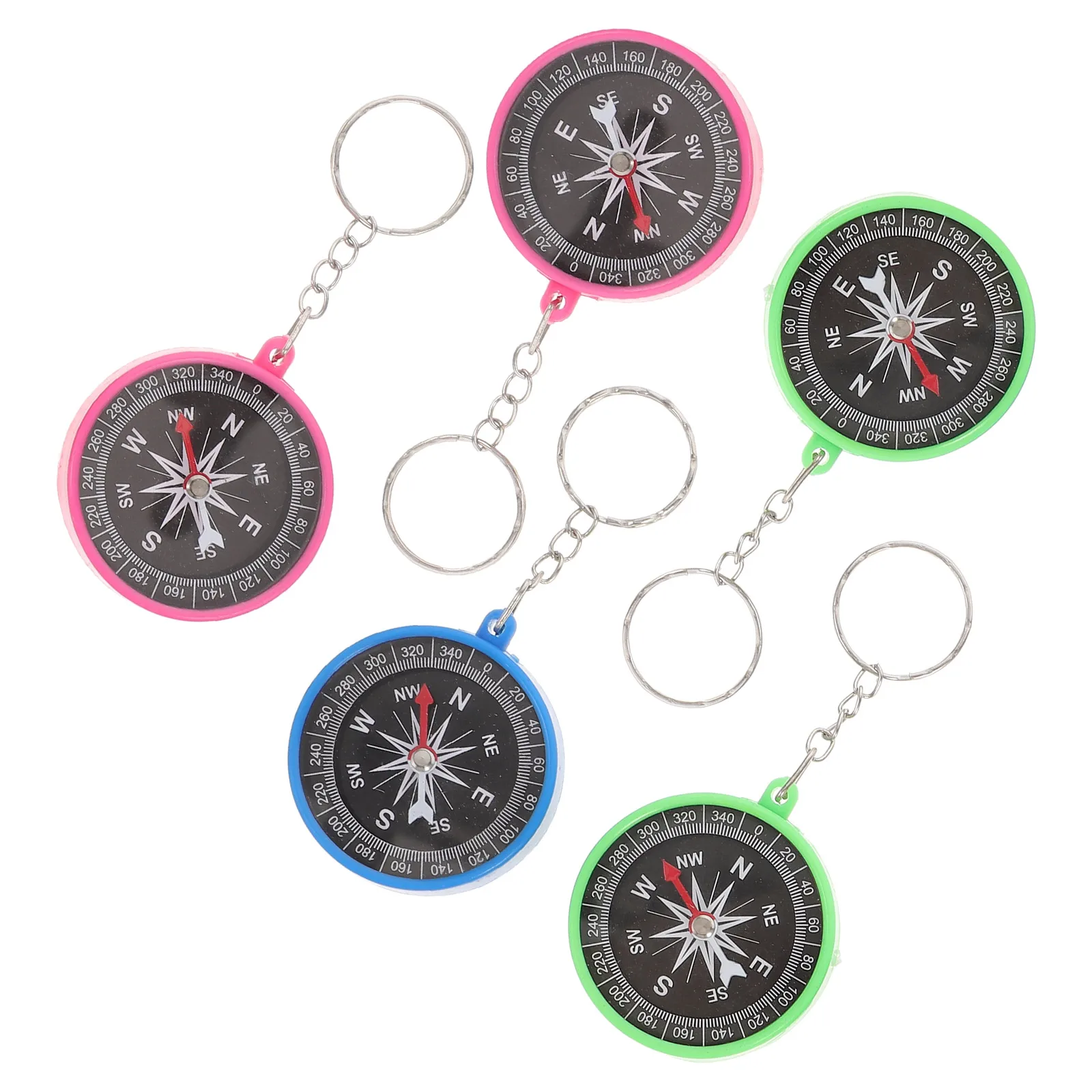 

5pcs Compass Plastic Tools Lightweight Portable Safe Environmental Kids Outdoor Travel Teaching Accessories Promote