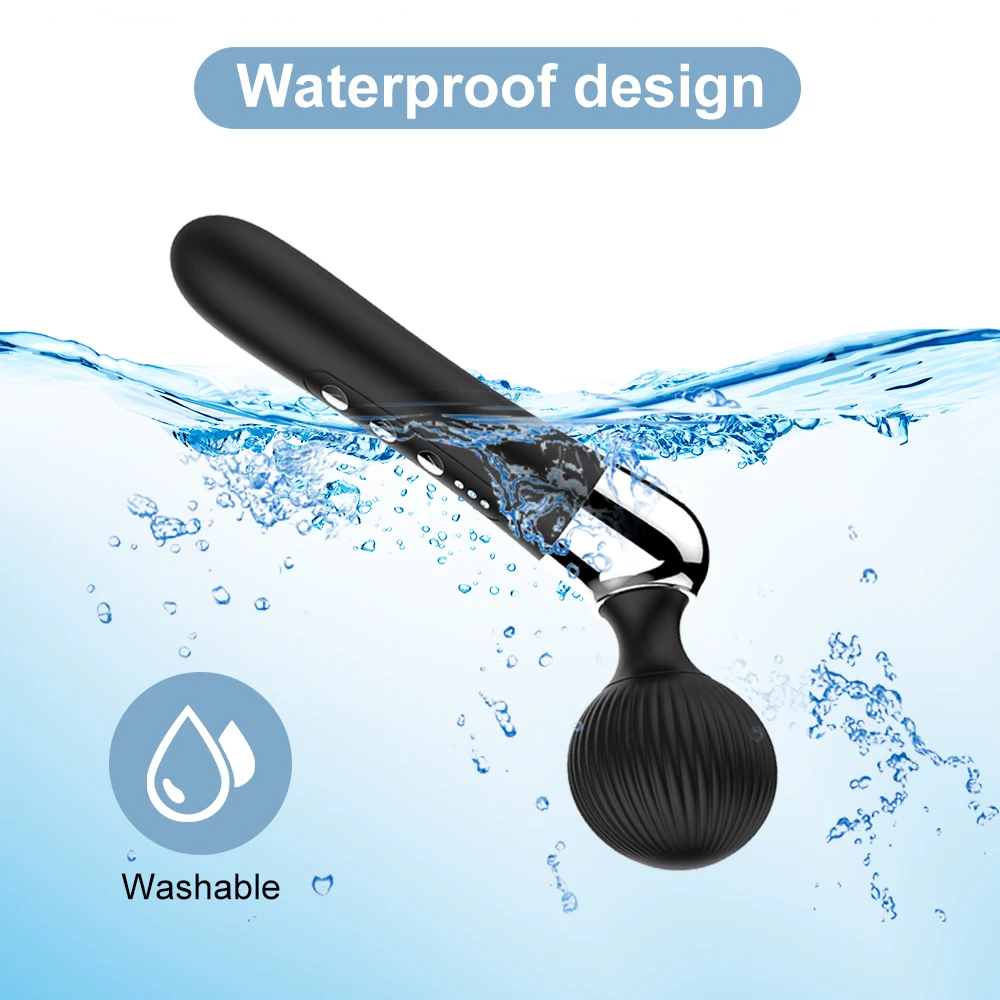 Elbow massage stick made of silicone material 10 frequency 5 speed strong vibration stick waterproof low-noise USB charging