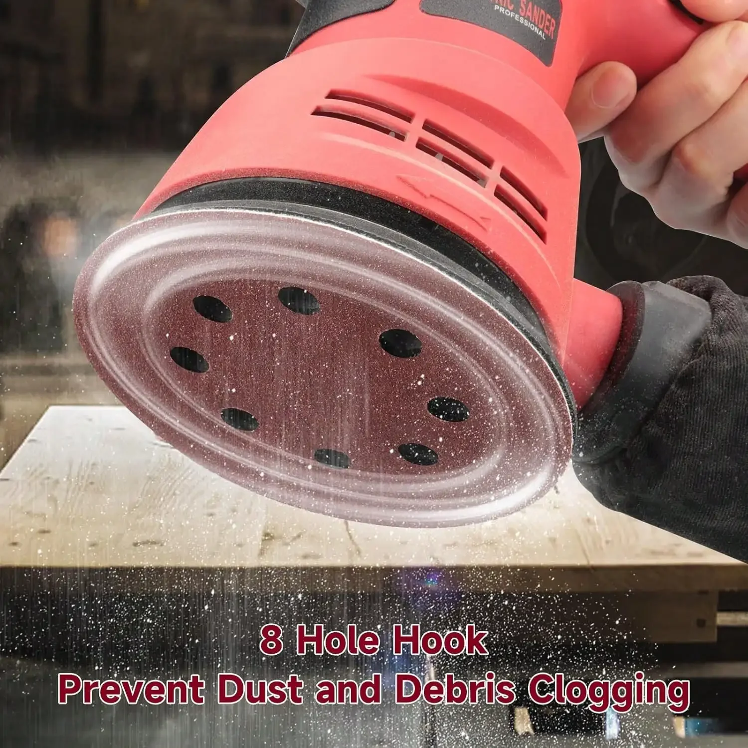 10/30/50 pièces 8 trous 125mm papier de verre travail du bois disque de meulage en métal outil de polissage abrasif 60 80 220 320 disques de ponçage grain