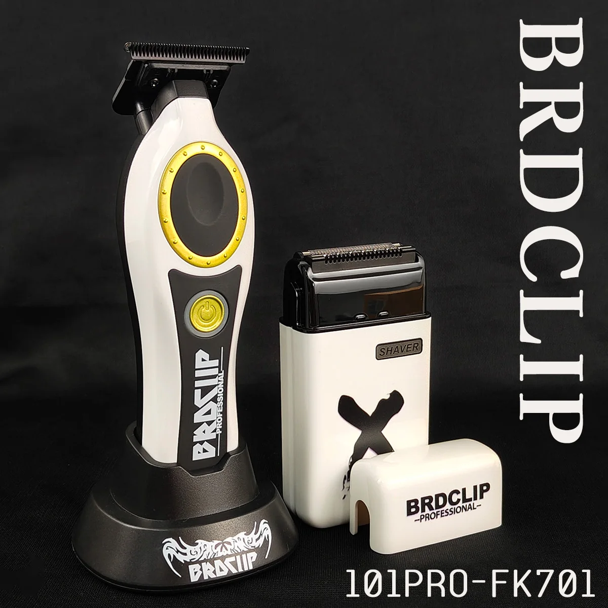 NEW Professional BRDCLIP 101PRO FK701 7700RPM 7000RPM Barbear Clipper Hair Trimmer Shaver for Men Electric Machine with Base