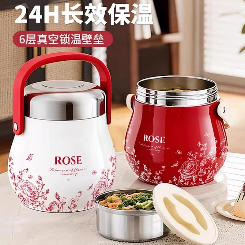 1.5L Food warmer lunch box for kids Double Lunchbox food storage containers Stainless steel heat preservation bento lunch box