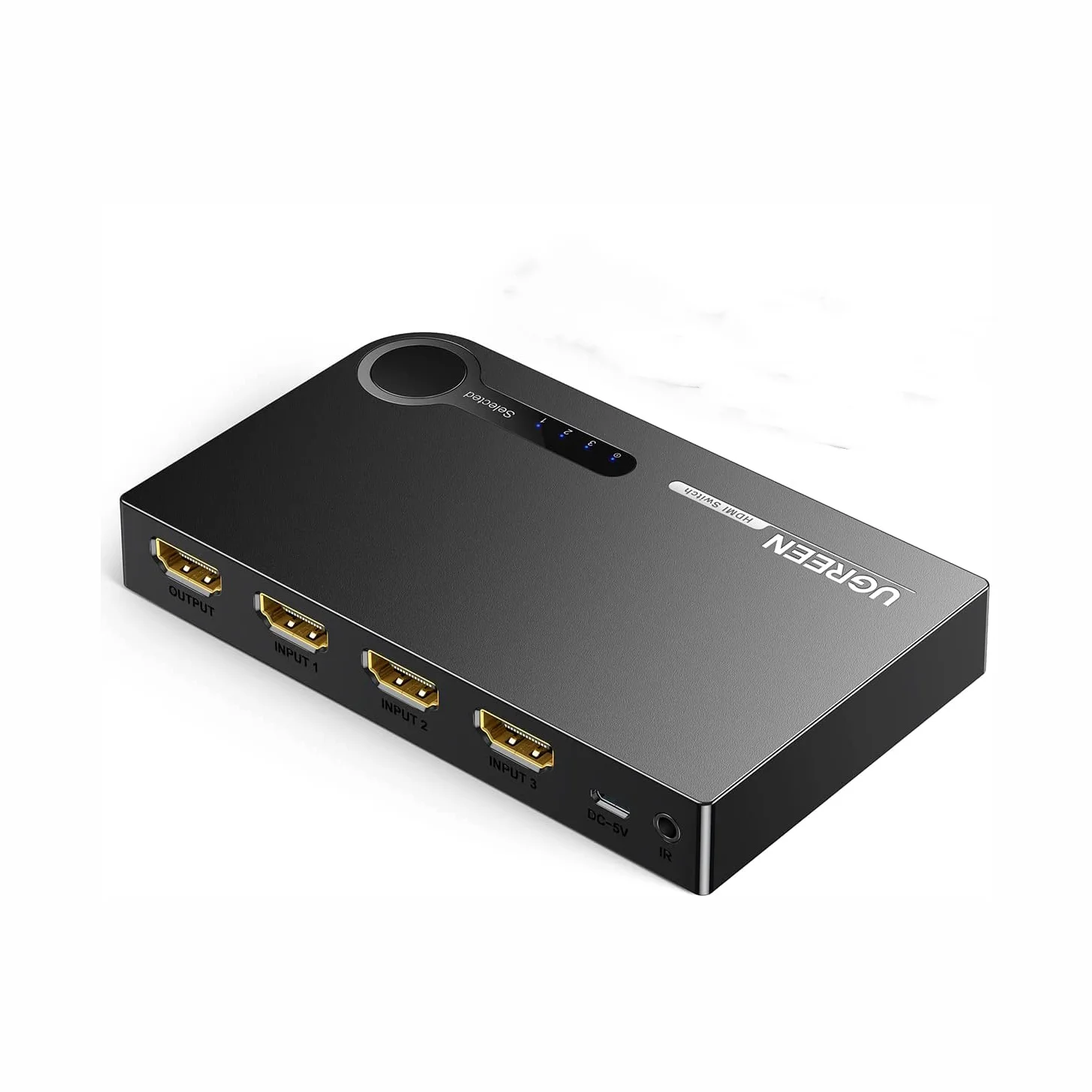 

UGREEN HD-MI-коммутатор 4K 3 в 1, HD-MI-переключатель, разветвитель-концентратор, 4K, 30 Гц, HD-MI-переключатель, более стабильная передача