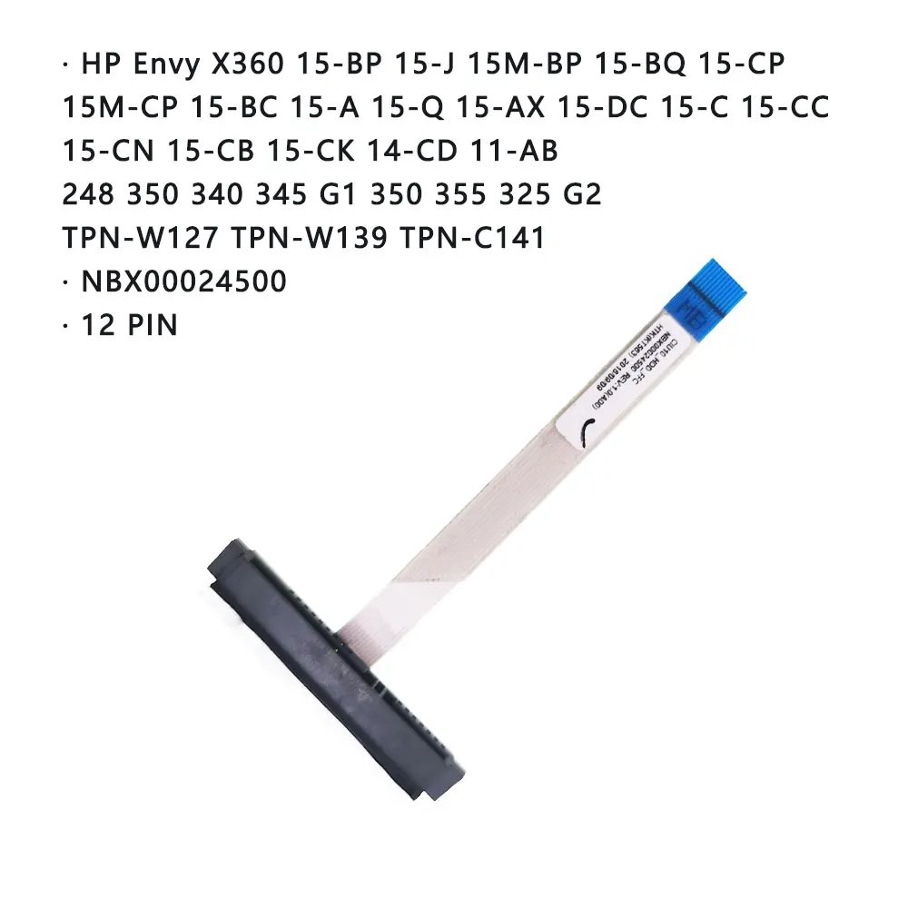 HP Envy X360 15-BP 248 350 340 345 G1 350 355 325 G2 TPN-W127 TPN-W139 SATA 하드 드라이브 SSD 플렉스 케이블