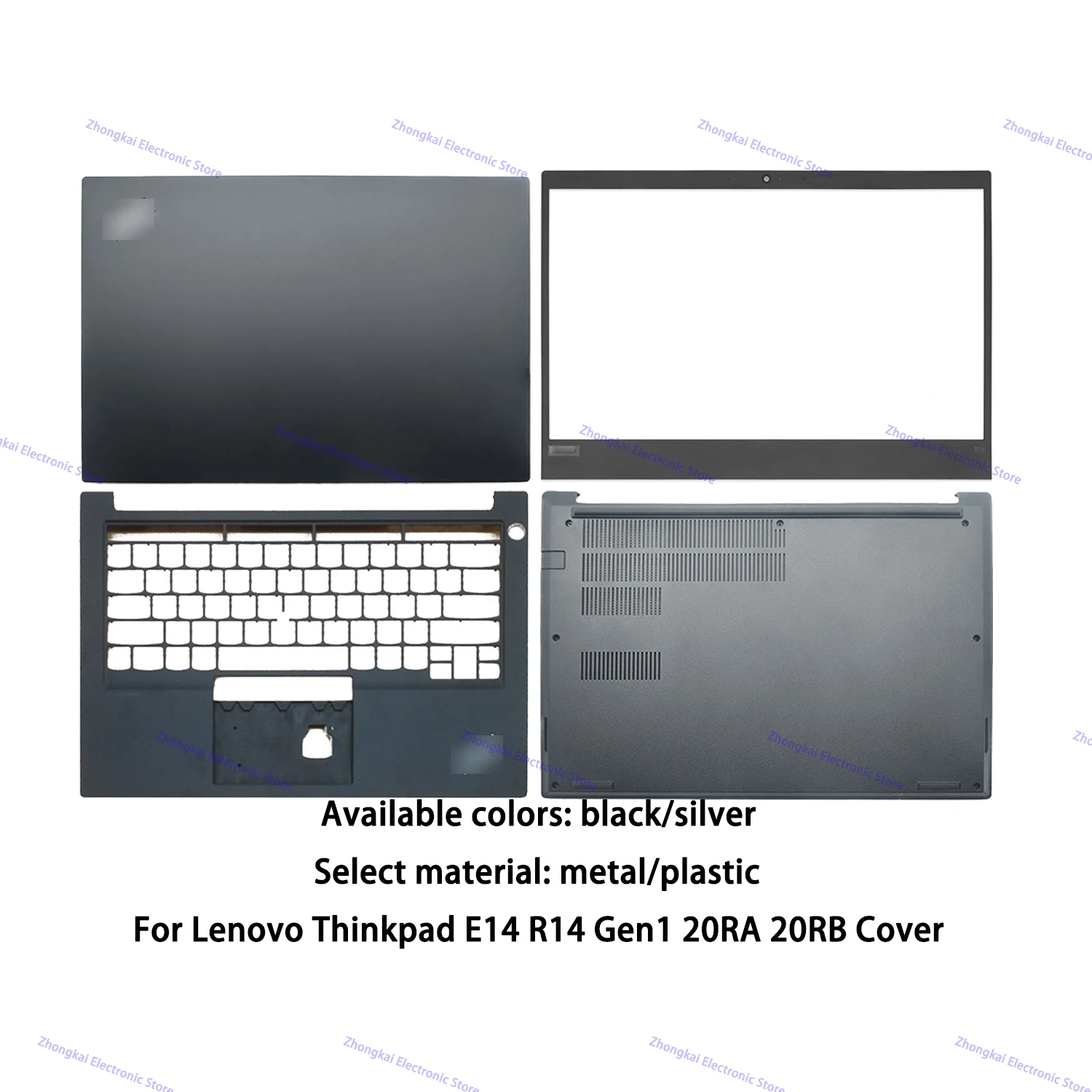 New Original For Lenovo Thinkpad E14 R14 Gen1 20RA 20RB Laptop LCD Back Case/Bezel/Palmrest/Bottom Base Cover AM1D3000900