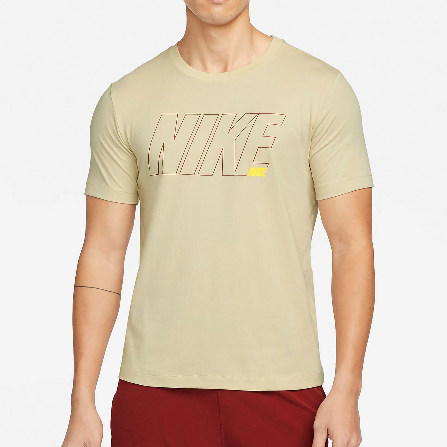 

Мужская спортивная дышащая футболка Nike Authentic 2025 с круглым вырезом, капюшоном и принтом, с коротким рукавом DM6256-206