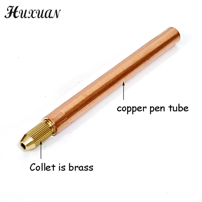 1Set Battery Spot Welding Pen Handheld Copper Belt 3mm Core DIY Point Touch Pen Thread Fixed For Battery Spot Welding Tools