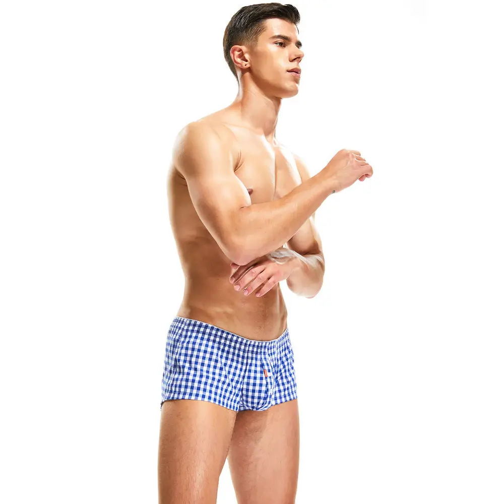U Convex Boxer Sissy Panties Gay Underpants Big Pouch Boxershorts Penile Hole Briefs Male Large Bag Underwear Men Pantaion Thong