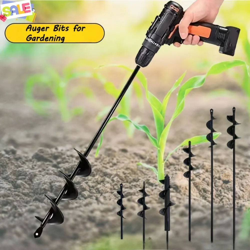 Small Auger Drill Bit for Garden Planting Ground Drill Bit Ground Digging Rotary Drill Bit Holes Loosening The Soil Good Helper