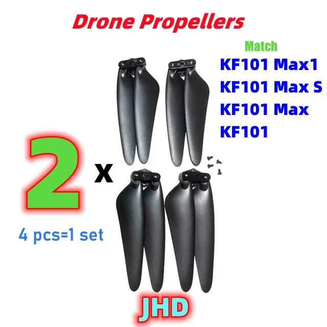 JHD KF101 MAX / KF101 MAX-S Drone Propeller Props Maple Leaf  KF101 MAX Series Original Drone KF101 MAX S Helicopte Blade