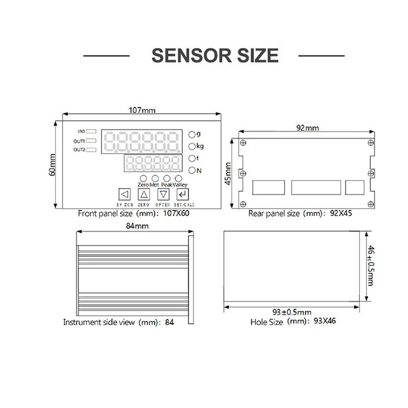 High-precision Button-type Pressure Weight Sensor Micro load Cell + Indicator display  500KG 1000KG  Biosensor