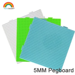 Yantjouet 5mm Hama Beads Pegboard White Green 29x29 Dot Transparent Template Board Square tool DIY Figure Material Board Jigsaw
