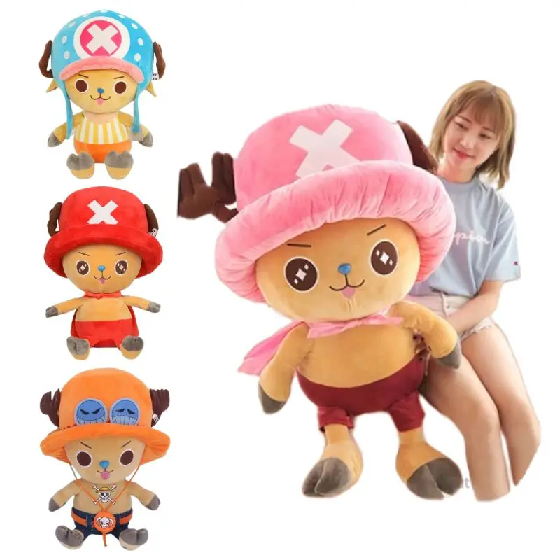 10-75cm The Original Anime One Piece Plush Pendant Cartoon Figure Kawaii Luffy Chopper Doll High Quality Toy kids Birthday Gift