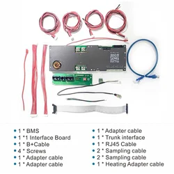 JK Inverter BMS 8S 16S 100A 150A 200A 8S-16S Family Energy Storage Lifepo4/Li-ion/LTO for Growatt Deye