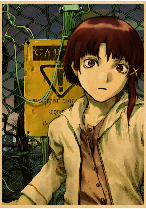 serial experiments lain Poster Anime Wall Art Home Decorative