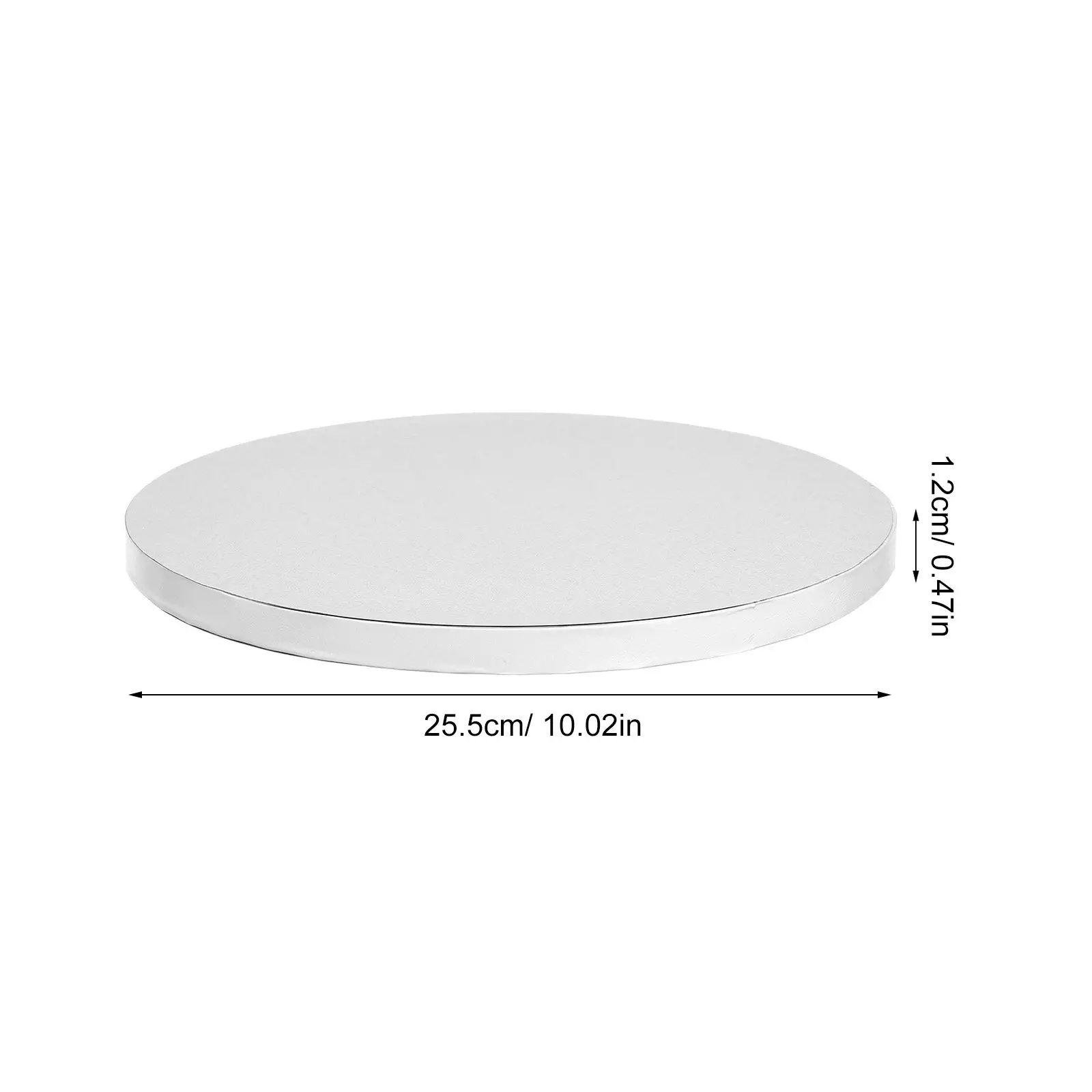 10Pcs Professional Round Cake Boards Non-Stick Corrugated Paper Cake Base Trays for Baking Decorating Displaying Large Cakes