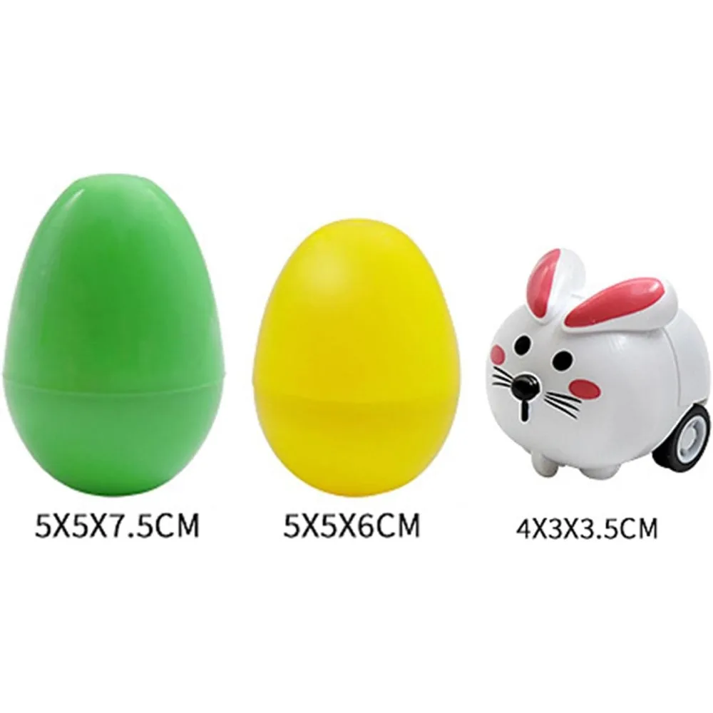 풀백 자동차 세트 합금 동물 모형 ‌ 레이싱 차량 자동차 장난감 서프라이즈 에그 소년 소녀 유아 파티 선물 크리스마스 선물