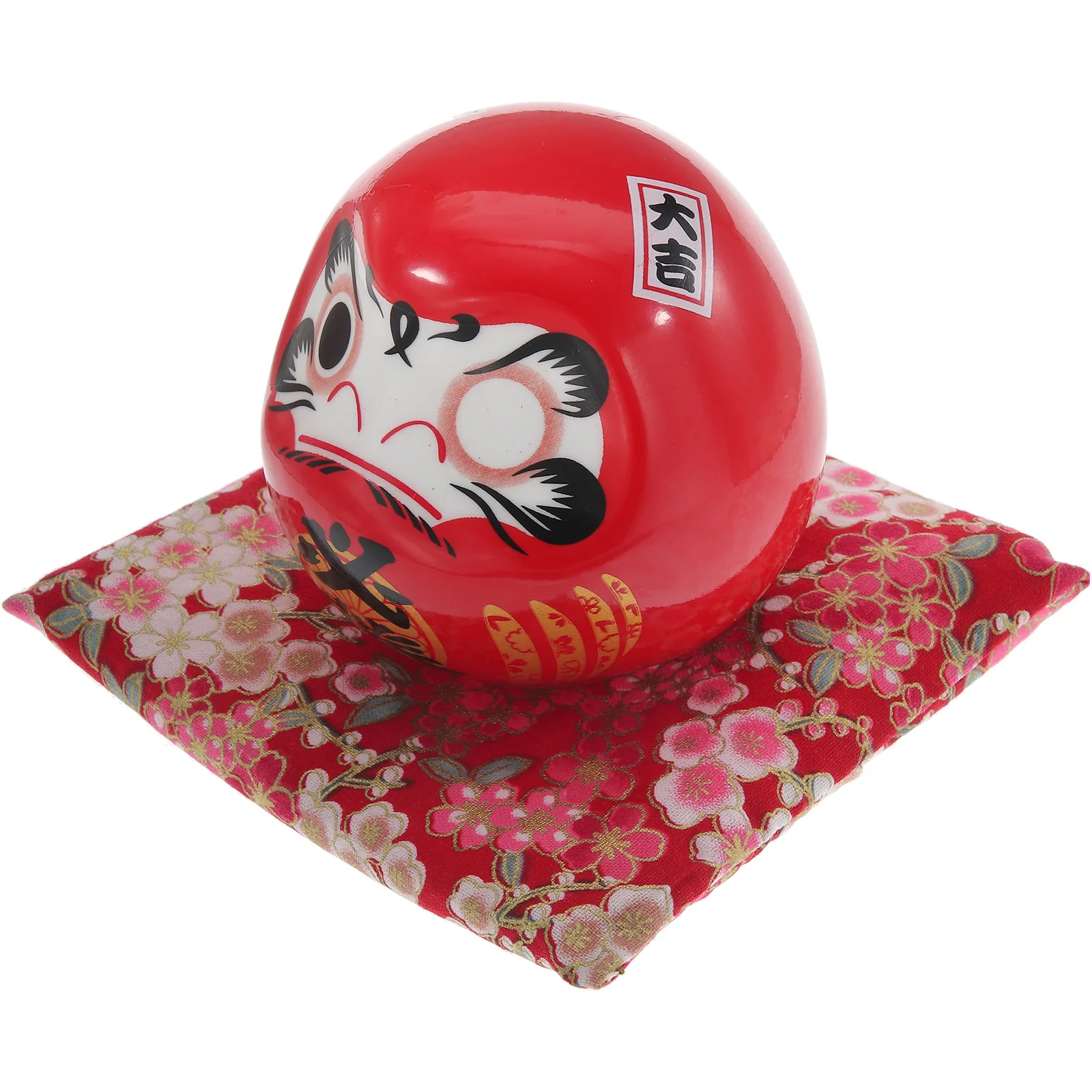 

Japanese Style Ceramic Statue Classic Decor for Home Office Restaurant Desk Ornament Wealth Mascot Figurine