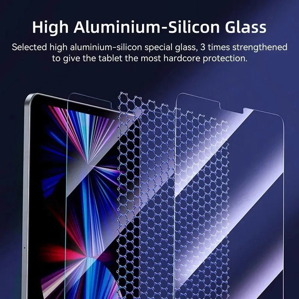 Auto Alignment Kit Tempered Glass for IPad A16 11th Gen 2026 Air M3 Air 11 13 Pro 11 A19 5 4 Mini 7 A17Pro 12.9 Screen Protector