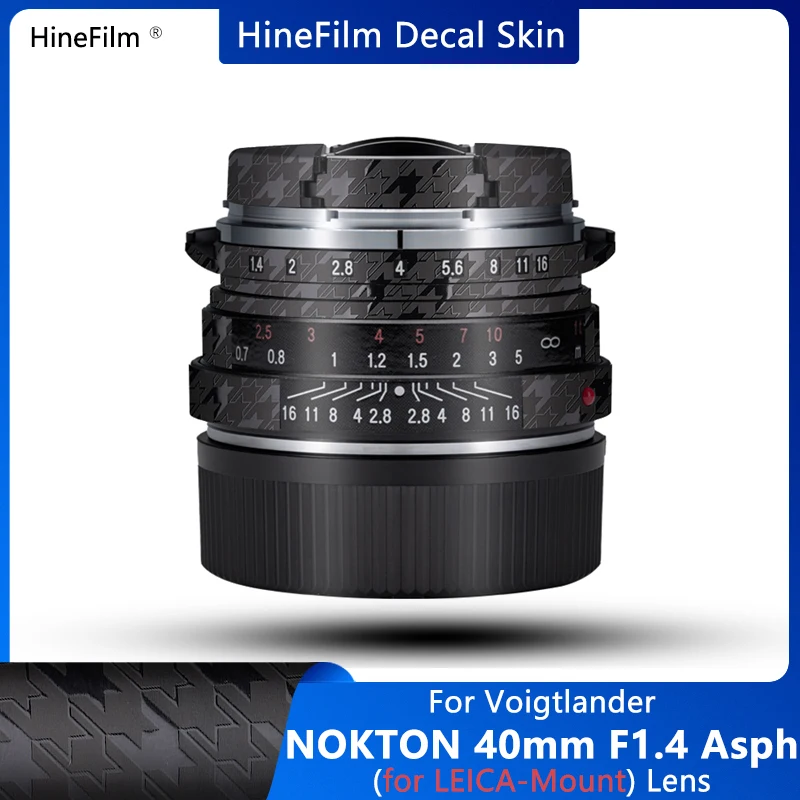 

Hinefilm Skin for NOKTON 40mm F1.4 Aspherical Leica Lens Decal Skin Voigtlander 40 F1.4 Wrap Cover 40F1.4 Lens Sticker Protector