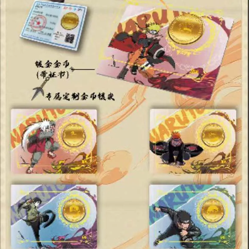 Wholesales Naruto Collection Cards Ying Culture Konoha Is Endless Wave2 Enamel Acrylic Metal Film Beach Trading Anime Cards