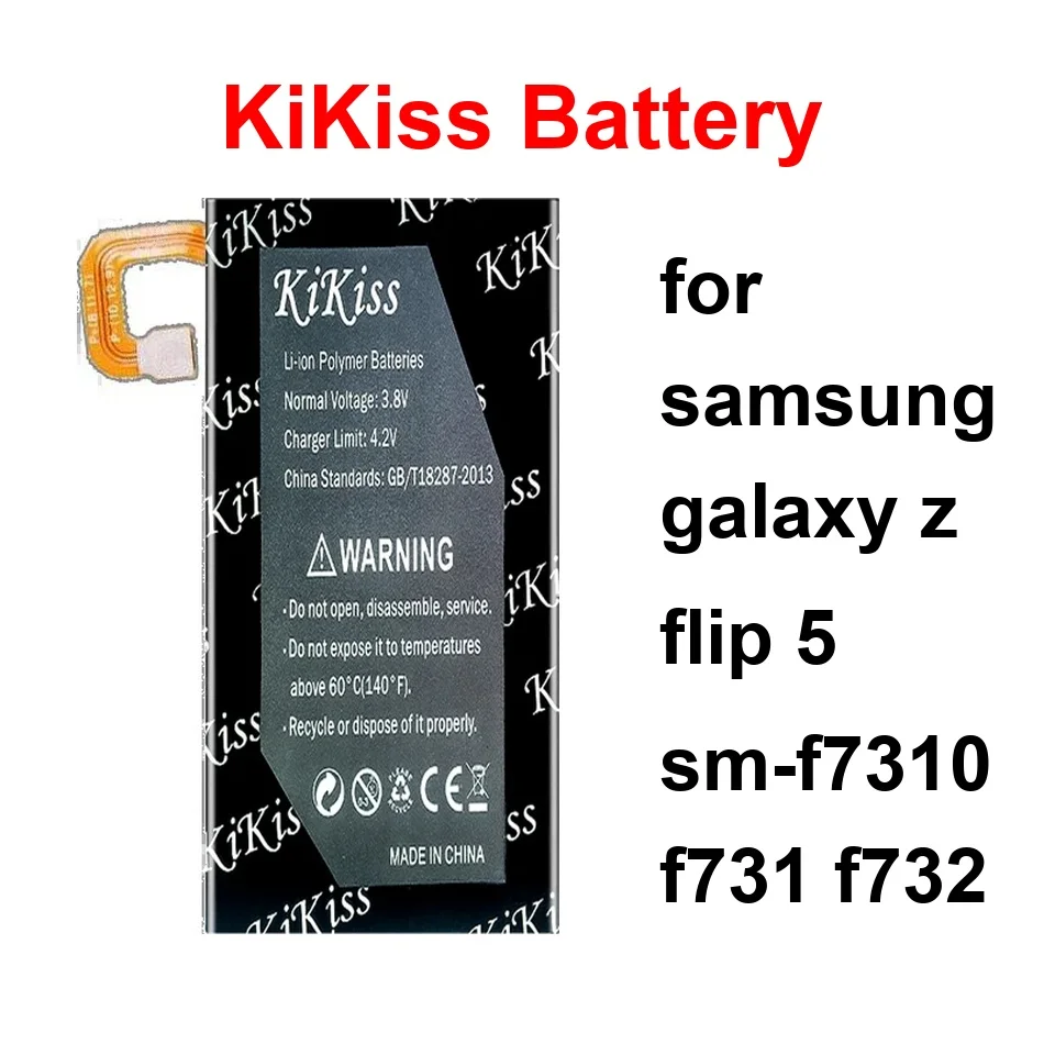 

Аккумулятор для мобильного телефона EB-BF732ABY EB-BF731ABY EB-BF731ABY+EB-BF732ABY для Samsung Galaxy Z Flip 5 SM-F7310 F731 F732 1500-3200 мАч