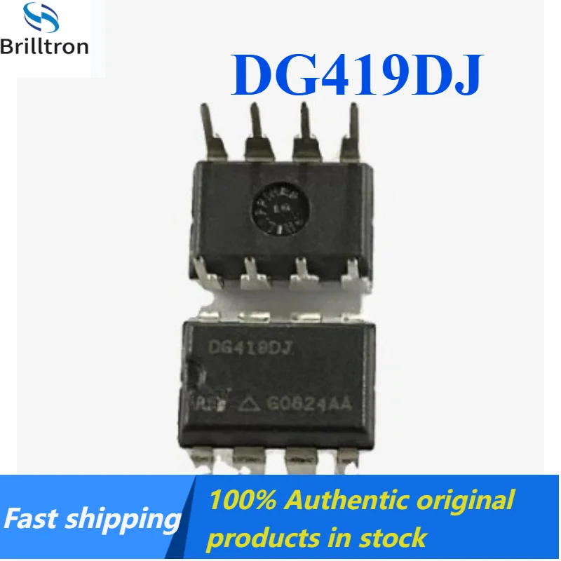 5-20PCS DG419DJ DG419 Precision CMOS Analog Switch DIP-8 Brand New Original in Stock , Fast Shipping.