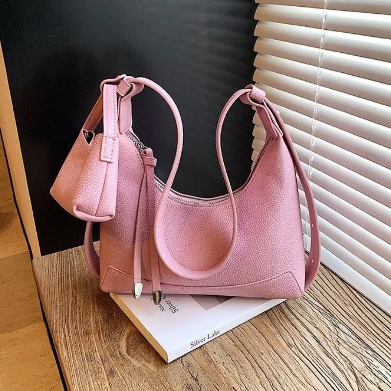 Designer Elegant Diaper Bag Women's Luxury Crossbody Handbag Minimalist Leather Tote Vintage Fashion For Shopping Trip