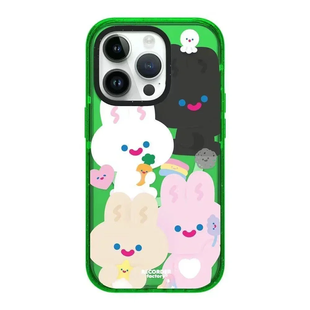 

MagSafe Acrylic Cartoon Rabbit Phone Case Cover for iPhone 11 12 13 14 15 Pro Max Case for iPhone 15 ProMax