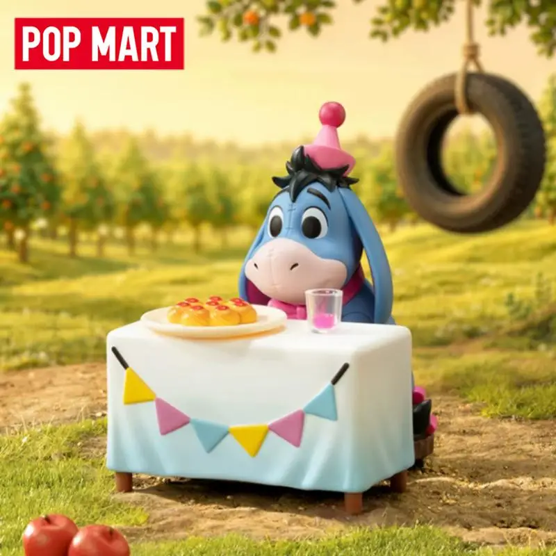 POPMART Disney Winnie The Pooh Let Is Party Series Trendy Blind Random Box Toys Mystery Box Guess Bag Action Figure Surprise