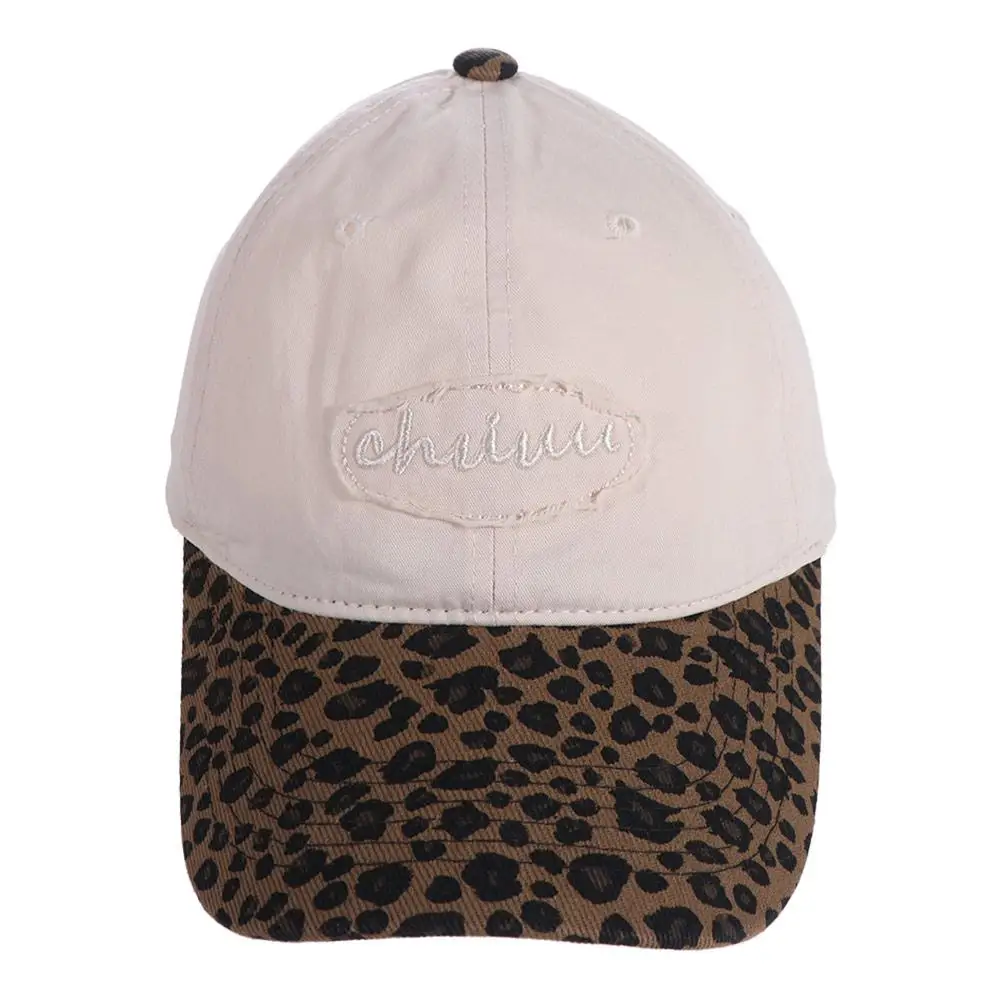 

Retro Adjustable Leopard Baseball Hat Cotton Sunshade Embroidered Baseball Cap Hip Hop Casual Y2k Peaked Cap Teenagers