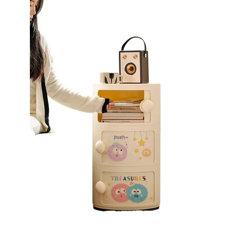 Dopamine bookcase shelf floor-to-ceiling mini bookshelf removable storage cabinet cartoon small side table