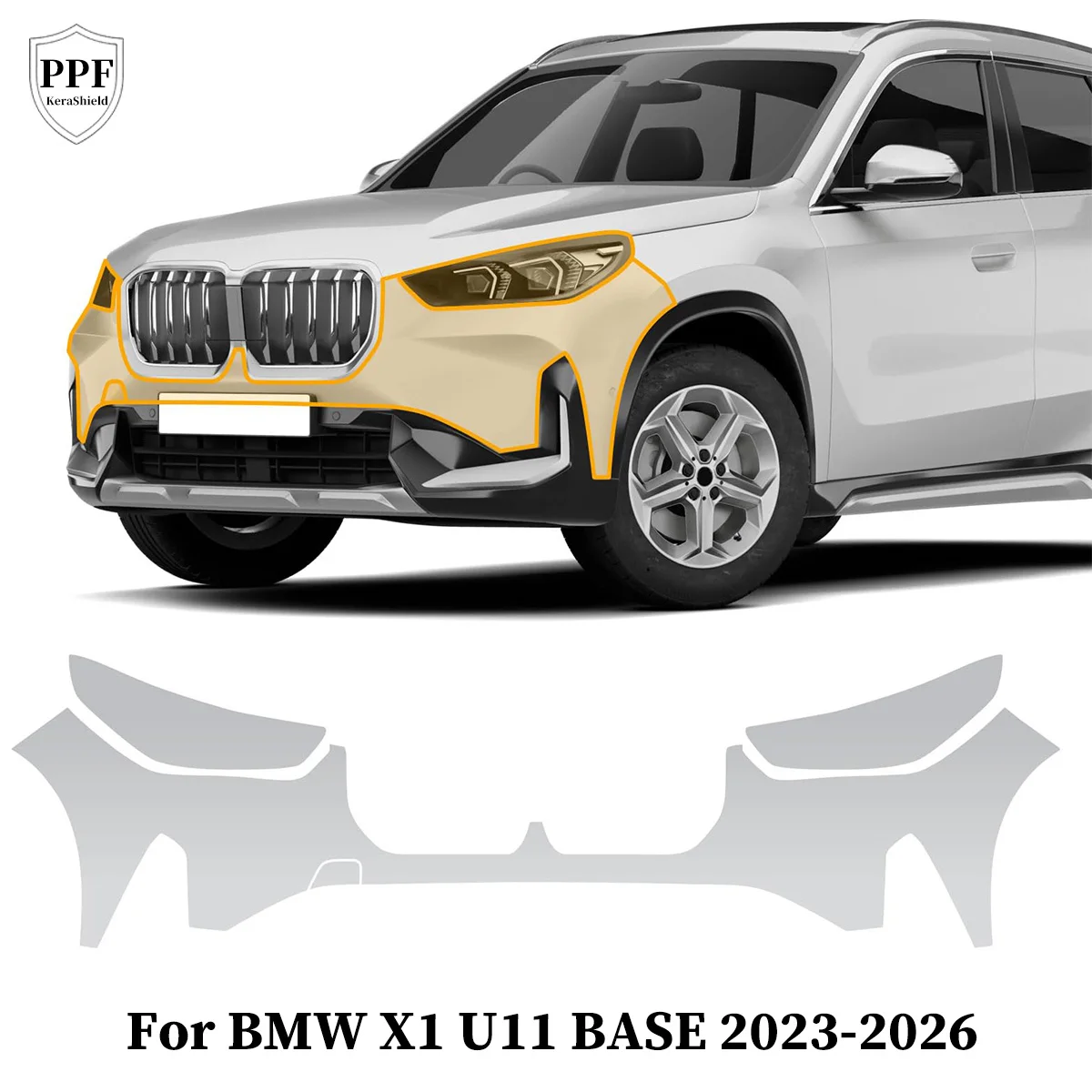Pre-cut PPF TPU Car Paint Protection Film For BMW X1 U11 BASE 2023-2026 Anti-Scratch Clear Cover Resistant Sticker Repairable
