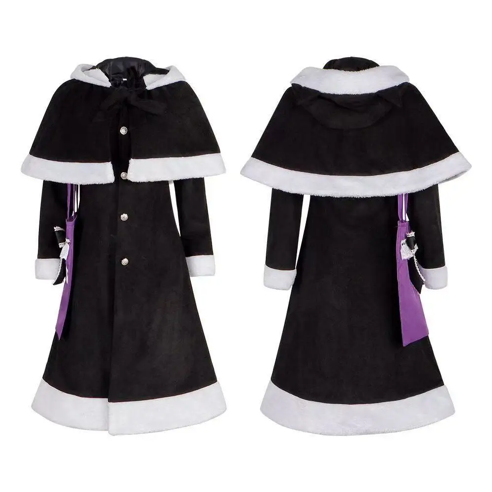 

Black and White Winter Cosplay Costume Anime Style Outfit Suitable for Halloween and Christmas