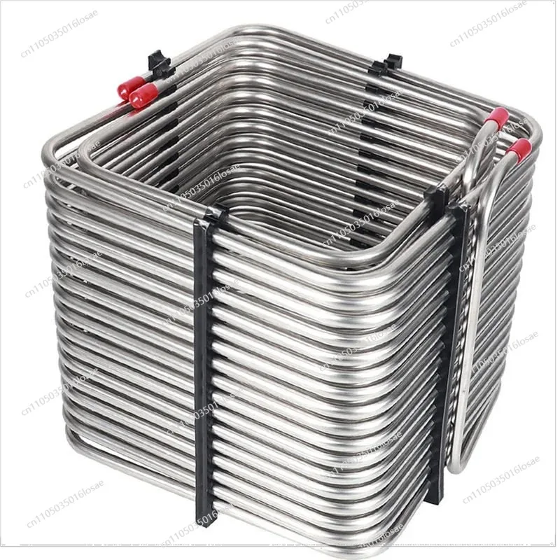 For Square Two-way Stainless Steel Cooling Coil Coil Beer Incubator Cooling Wine Pipe
