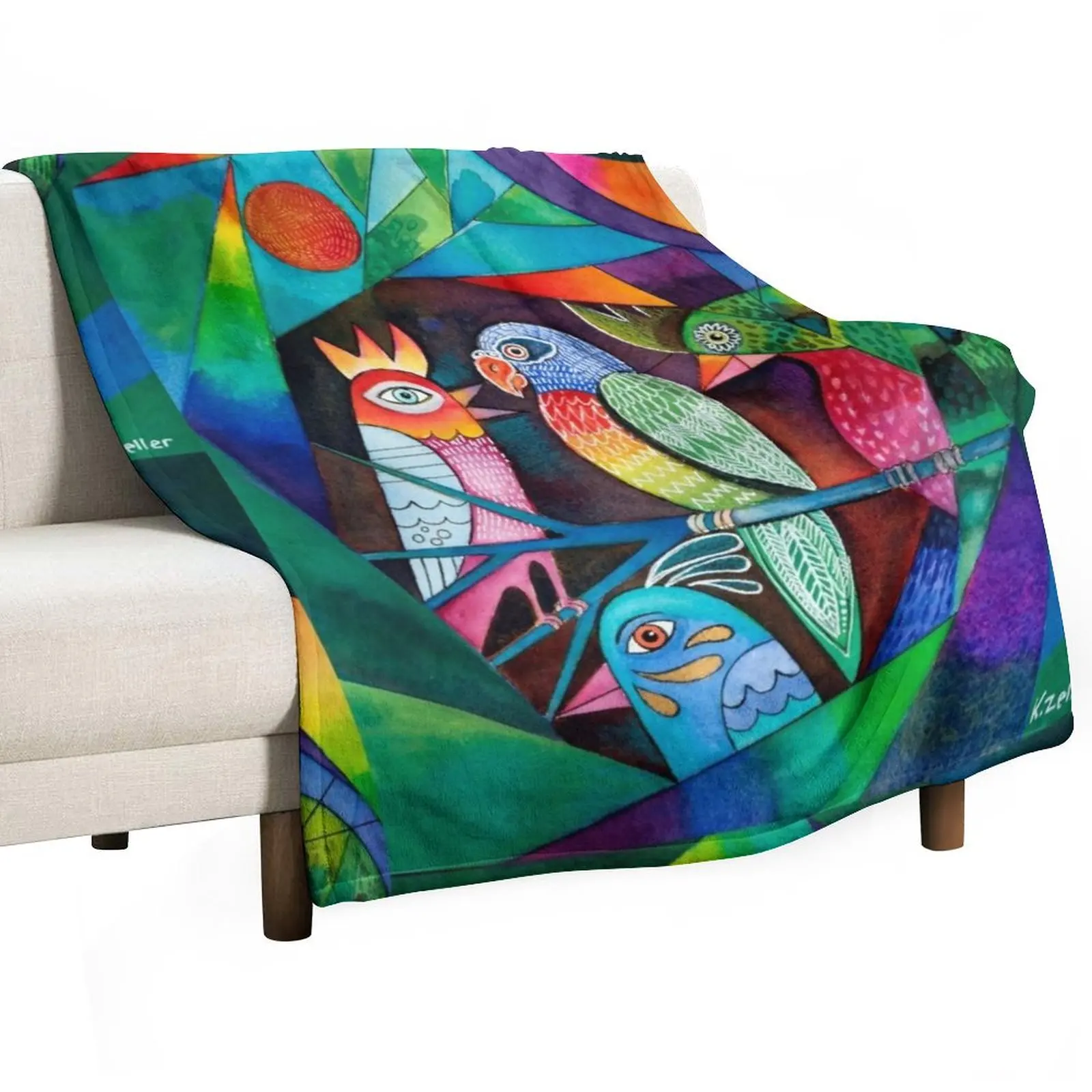 Feathered Friends Throw Blanket Bed Fashionable Thin Quilt Soft Sofa Quilt Luxury Blankets