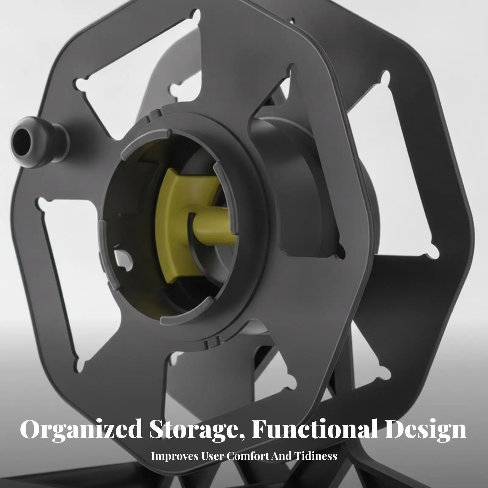 Cable Spool Holder Carrying Handle Portable Cable Reel Side Knob Wire Winding