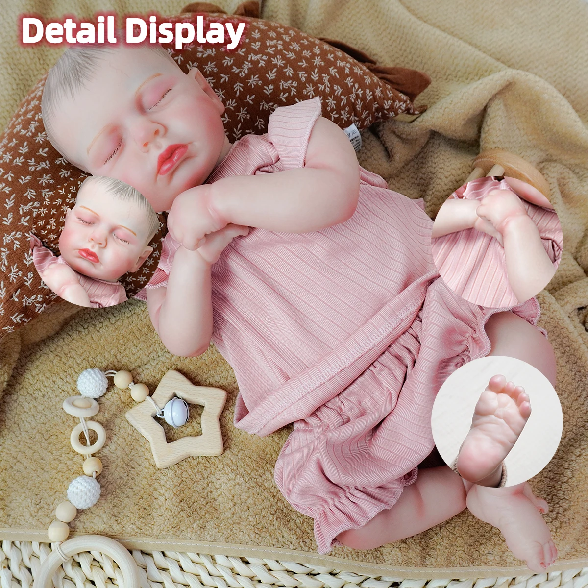 

JOYORA 50CM NEWBORN BABY DOLL FULL CLOTH REBIRTH DOLL REAL PERSON GENUINE SOFT TOUCH HIGH QUALITY HANDMADE ART DOLL