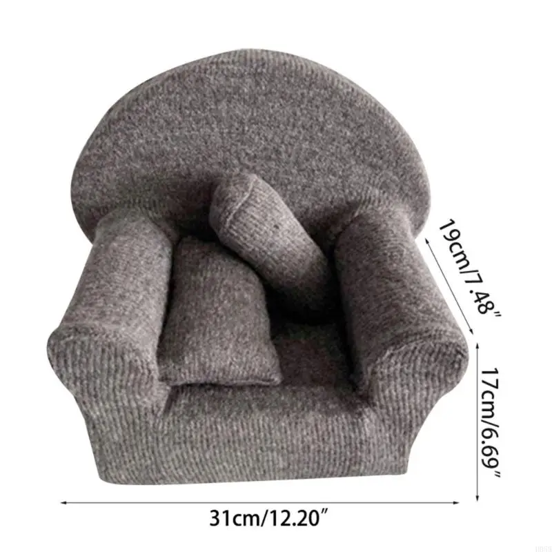 H055 3 PCS NEWBORN Props Props Baby Sofa الوسائد مجموعة صور الرضيع التقديم